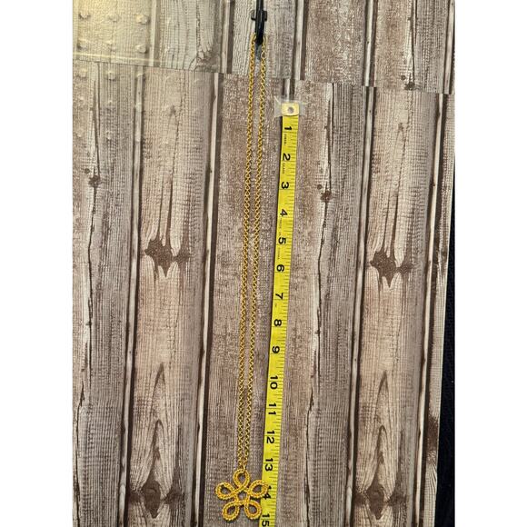 Goldtone Textured Necklace Pendant - Picture 5 of 5